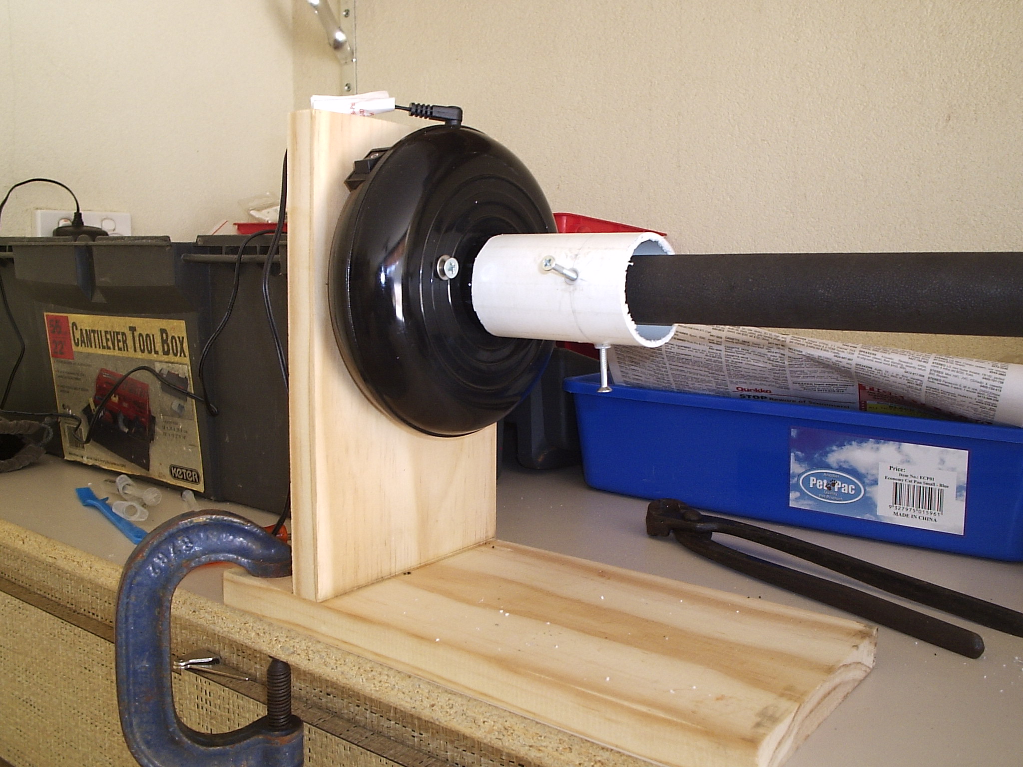 Inexpensive made my own rod dryer / finisher.. Fishing